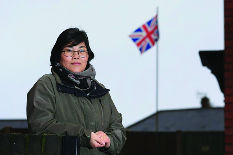 North Korean-born Jihyun Park fled to the UK 13 years ago and is now standing as a Conservative Party candidate. - AFPn