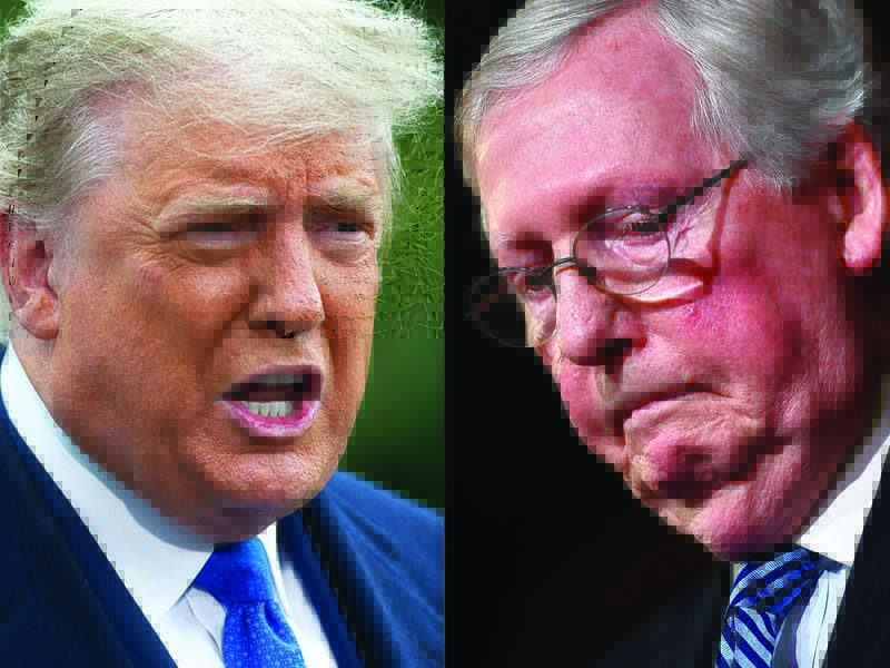 Donald Trump nMitch McConnelln