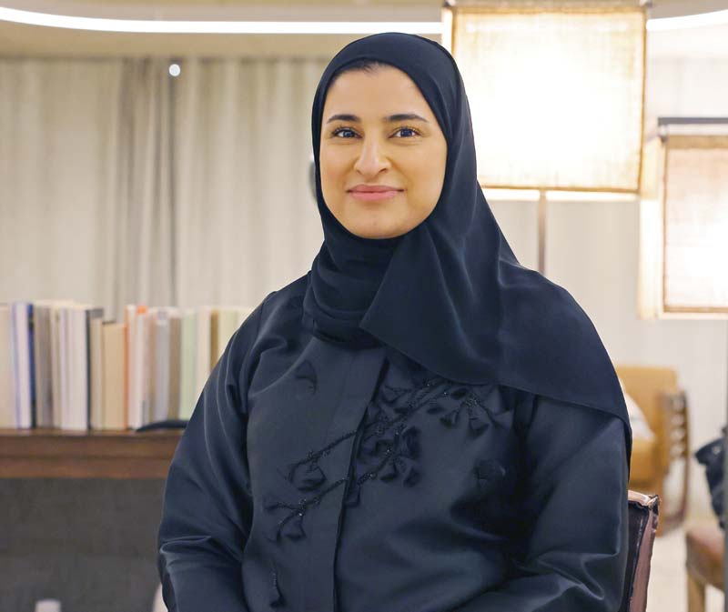 DUBAI: Emirati Minister of State for Advanced Technology Sarah Al-Amiri, poses for a photo in Dubai.-AFPn