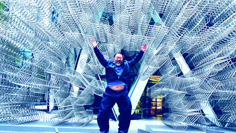 Photo shows Chinese dissident artist Ai Weiwei.n