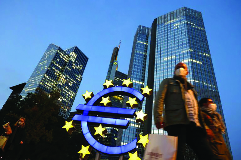 FRANKFURT: The European Central Bank is on Thursday expected to stress its commitment to keeping borrowing costs low, as inflation concerns and a slow vaccination drive weigh on the eurozone economy.n