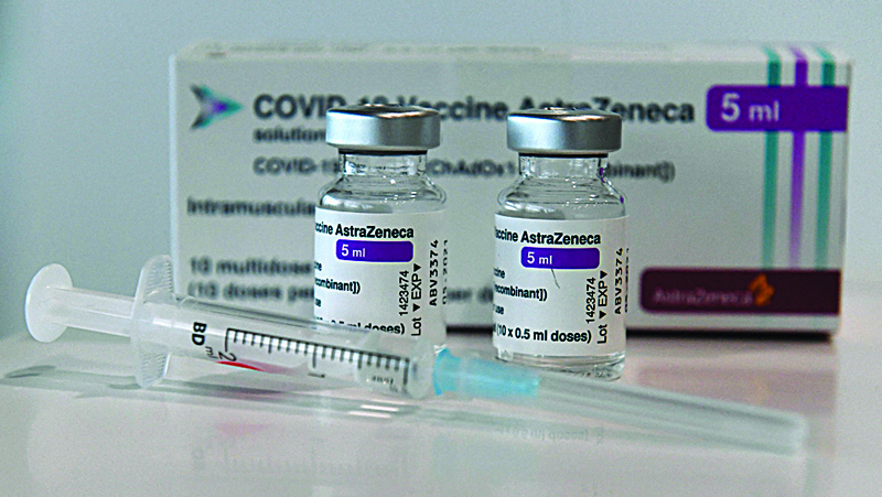 Germany: In this file photo Vials with the AstraZeneca COVID-19 vaccine against the novel coronavirus are pictured at the vaccination center in Nuremberg, southern Germany. -AFP n
