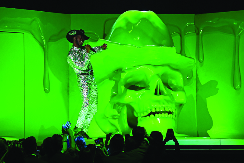 In this file photo US rapper Lil Nas X performs onstage during the 62nd Annual Grammy Awards in Los Angeles.-AFP n