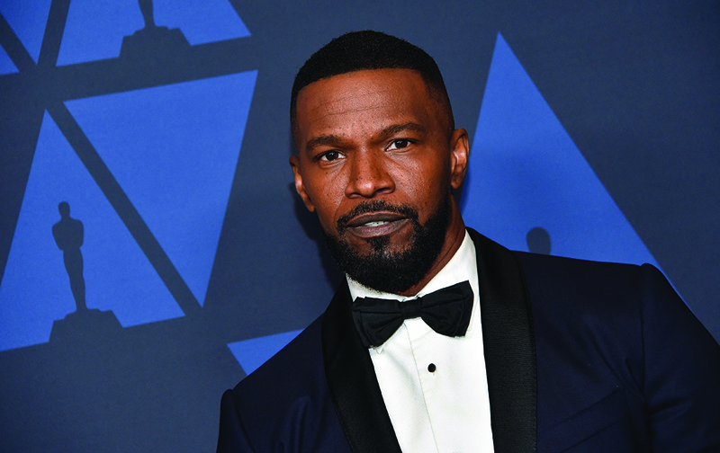 In this file photo US actor Jamie Foxx arrives to attend the 11th Annual Governors Awards gala hosted by the Academy of Motion Picture Arts and Sciences at the Dolby Theater in Hollywood.-AFP photosn