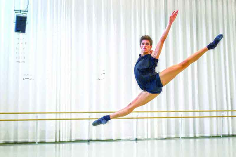Young Egyptian dancer Luca Abdel-Nour performs during a lesson at Switzerland's Tanz Akademie Zurich. - AFP photosn