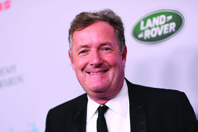 In this file photo TV presenter Piers Morgan arrives for the 2019 British Academy Britannia (BAFTA) awards.-AFP n