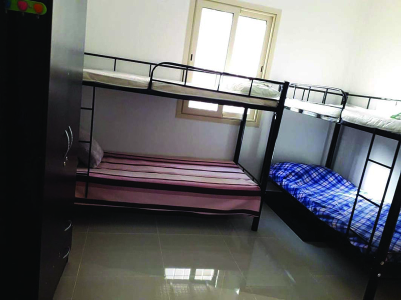 KUWAIT: Pictures from inside accommodations prepared for Filipino domestic helpers.