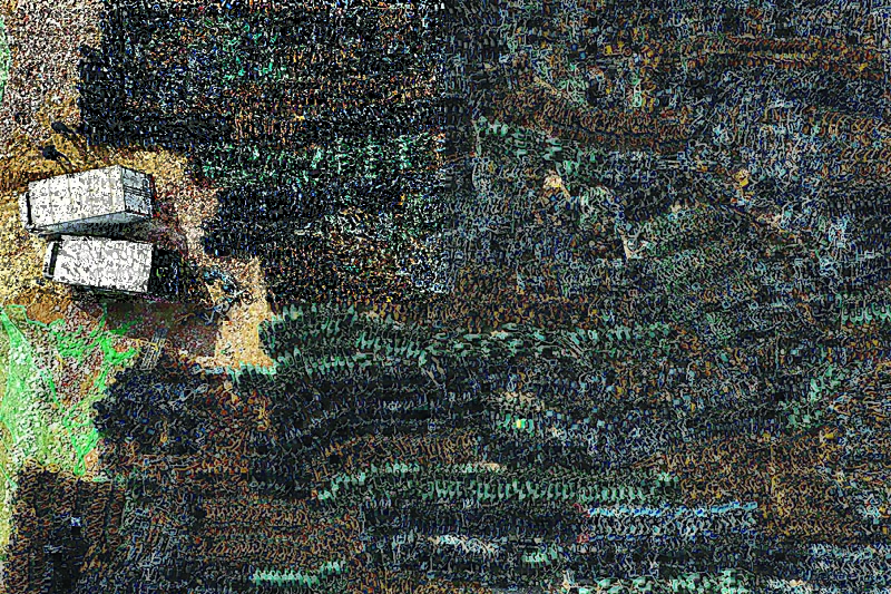 SHENYANG, China: This aerial photo taken on April 19, 2021 shows abandoned public shared bicycles at a lot in northeastern Liaoning province. - AFP n
