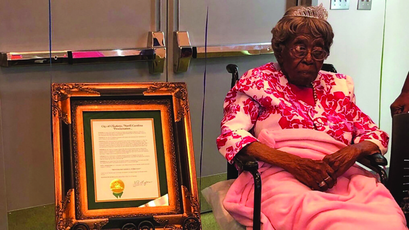 America's oldest citizen, 116-year-old Hester Ford.