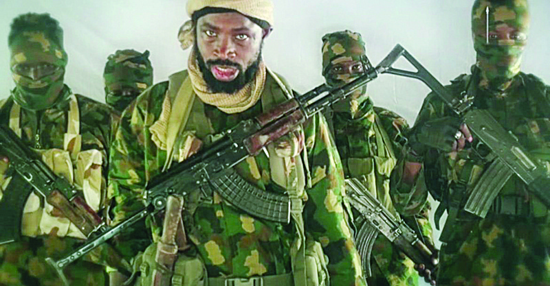 Photo shows Abubakar Shekau, the leader of one of two Boko Haram factions, from a video published on November 9, 2018.n
