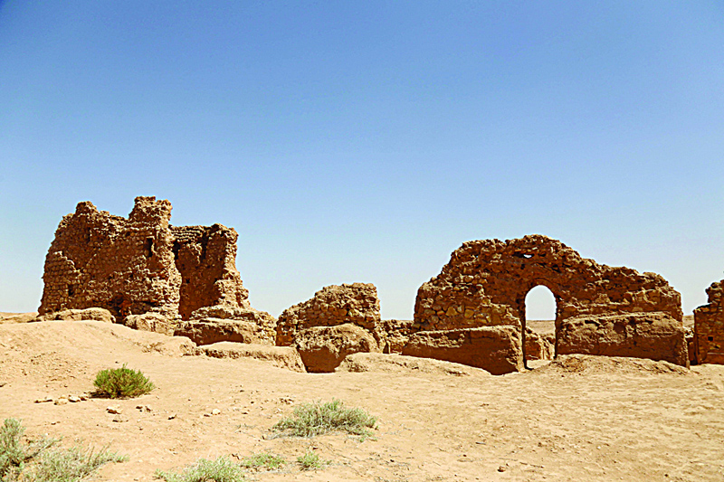 Pictures show views of the Al-Aqiser archeological site in Ain Tamr near Karbala in Iraq, which includes what has been described as one of the oldest eastern Christian churches. -AFP photosn