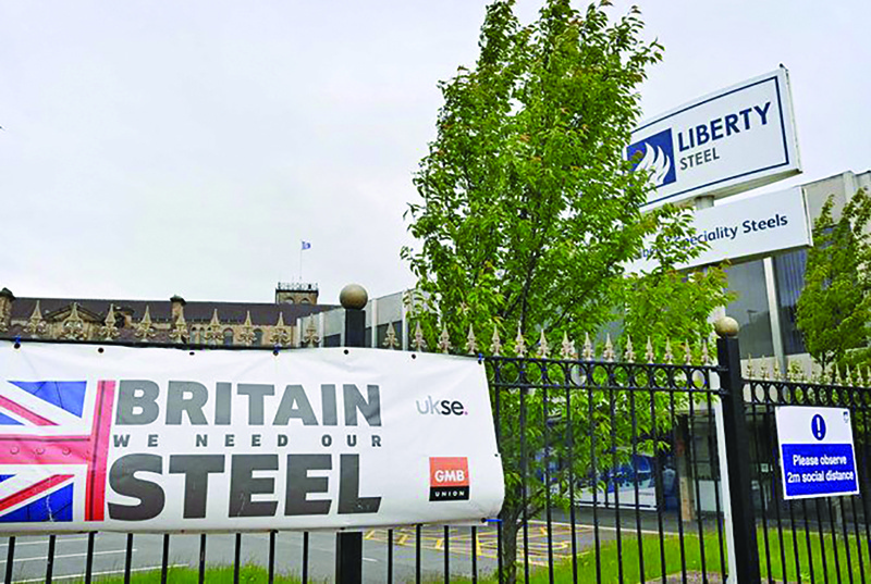 Liberty Steel launched a major restructuring plan that includes the sale of some British assets following the collapse of its key financier Greensill. -- AFP n