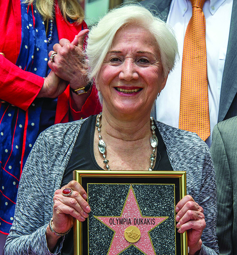 In this file photo Actress Olympia Dukakis is honored with the 2,498th Star on The Hollywood Walk Of Fame Hollywood, California.-AFP n