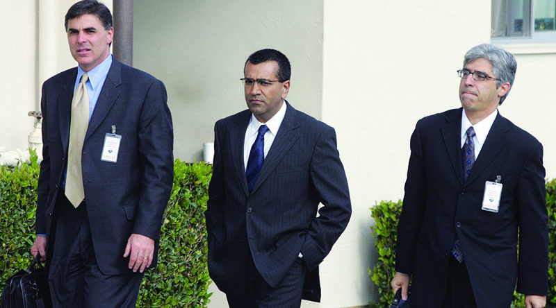 In this file photo taken on March 01, 2005 British journalist Martin Bashir arrives at Santa Barbara County Superior Court in Santa Maria to be the first witness to be called at Michael Jackson's child sex abuse trial.—AFP photosn