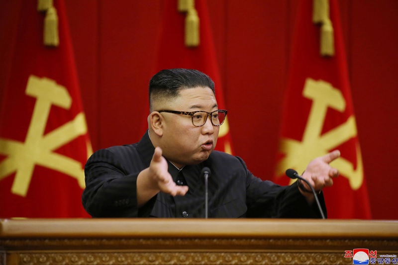 PYONGYANG: In this file photo, North Korean leader Kim Jong Un attending the fourth day sitting of the 3rd Plenary Meeting of the 8th Central Committee of the Workers' Party of Korea.-AFPnn
