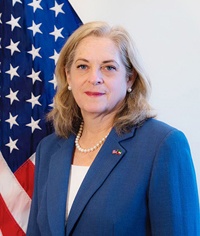 US Ambassador Alina Romanowskin