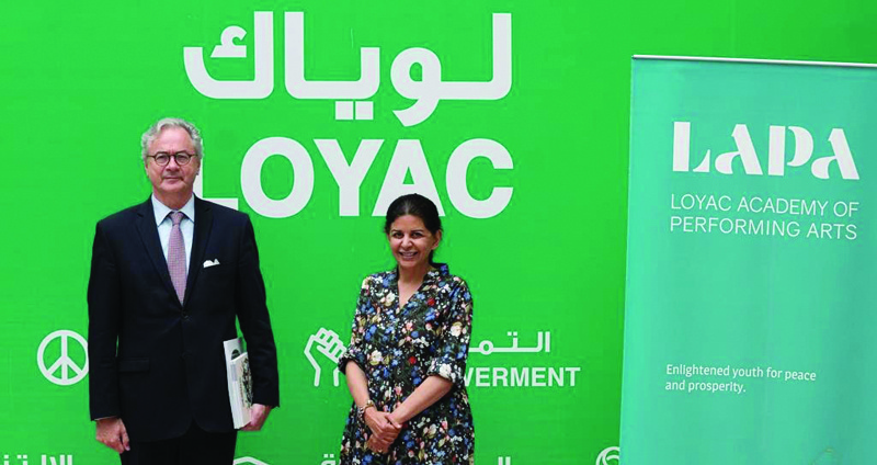 KUWAIT: LOYAC's Chairperson and managing Director Fareah Al-Saqqaf meets Ambassador of Belgium to Kuwait Leo Peters.n