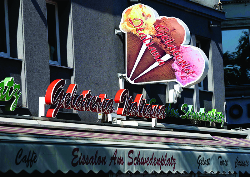 Molin-Pradel family Ice-cream parlor is pictured at Schwedenplatz square in Vienna, Austria. — AFP photosn