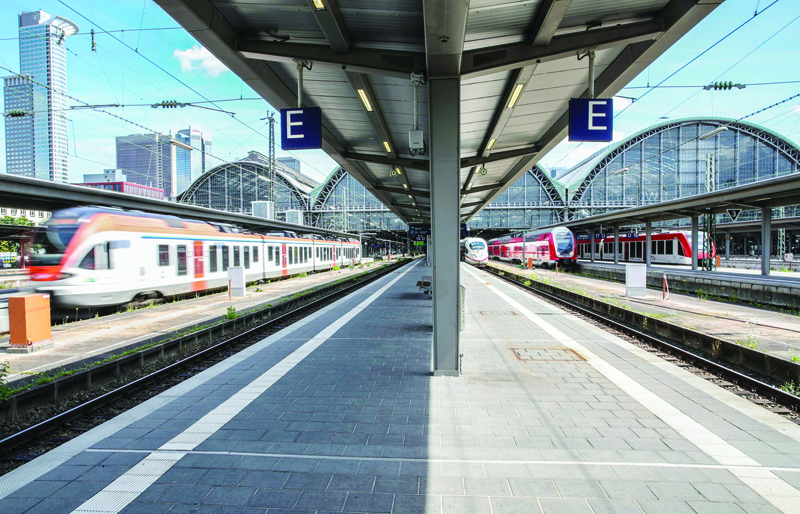 FRANKFURT, Hessen: File photo shows an empty platform at the main railway station in Frankfurt am Main, western Germany, during a strike of train drivers. – AFPnn