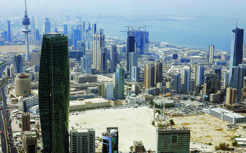 KUWAIT: A view of high-rise buildings in Kuwait City. - Photo by Yasser Al-Zayyatn