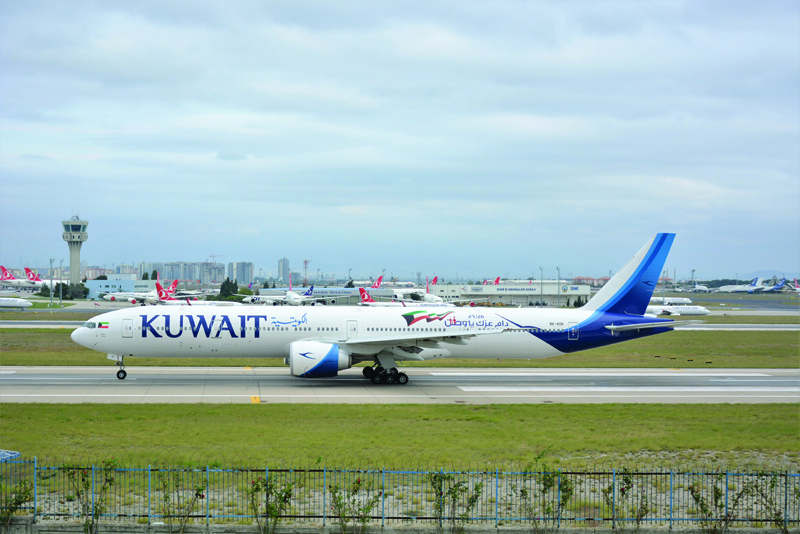KUWAIT: A Kuwait Airways flight on the tarmac of the Kuwait International Airport in this file photon