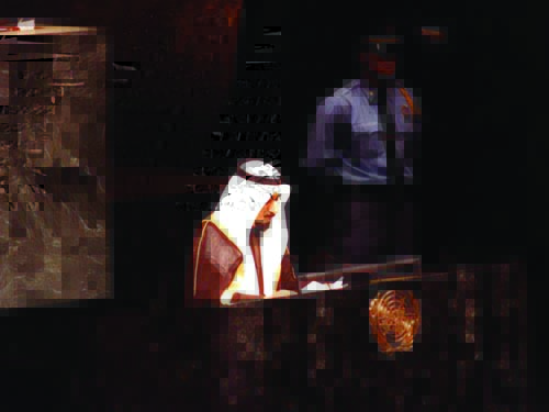 KUWAIT: This file photo shows the late Amir Sheikh Jaber Al-Ahmad Al-Jaber Al-Sabah delivering a speech at the United Nation in 1990. - KUNAn