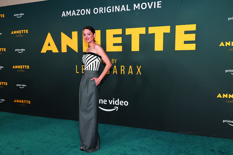 Marion Cotillard attends a special screening of Amazon’s original movie “Annette” at Hollywood Forever in Hollywood, California. –AFP n