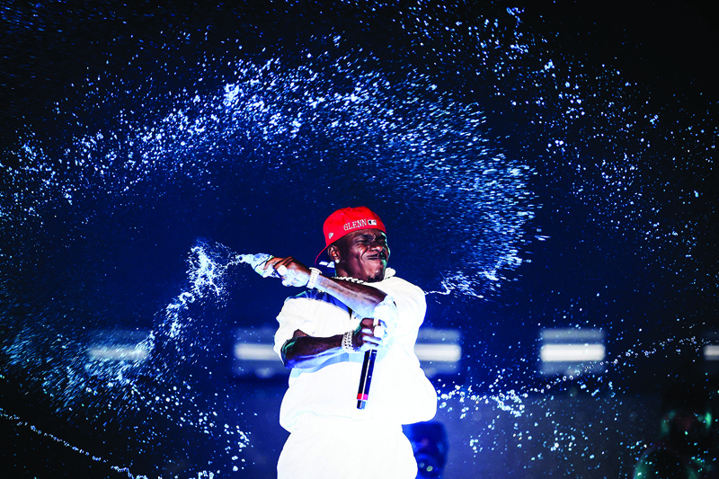 In this file photo, DaBaby performs on stage during Rolling Loud at Hard Rock Stadium in Miami Gardens, Florida. — AFP n