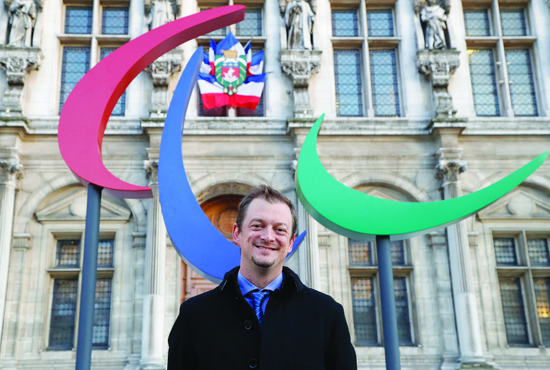 PARIS: This file photo taken on November 10, 2017 shows President of the International Paralympic Committee (IPC) Andrew Parsons of Brazil posing outside the City Hall of Paris. - AFPn