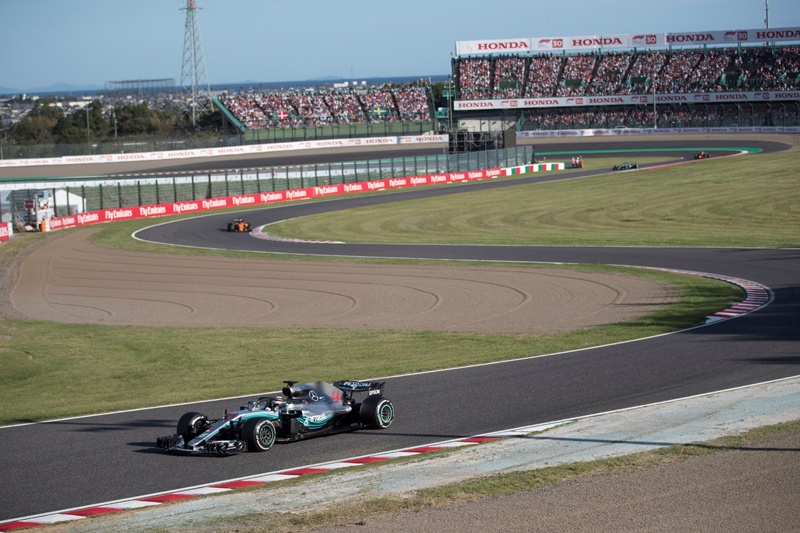 SUZUKA: This file photo taken on October 7, 2018 shows Mercedes' British driver Lewis Hamilton taking part in the Formula One Japanese Grand Prix at Suzuka. – AFPn