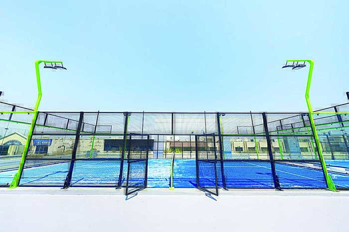 KUWAIT: A photo showing a general view of a padel playground in Kuwait.  —KUNA