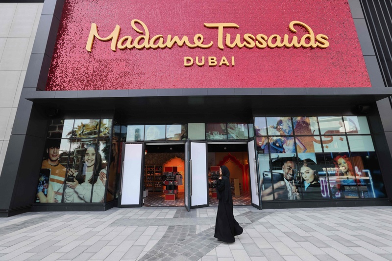 A picture shows the newly opened Madame Tussauds museum in Dubai.—AFP photosn