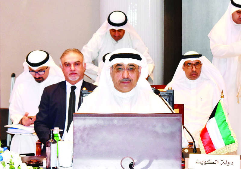 MANAMA: Kuwait's Minister of Commerce and Industry Dr Abdullah Al-Salman attends the GCC standardization organization meeting with the commercial collaboration committee between GCC ministers. - KUNAn