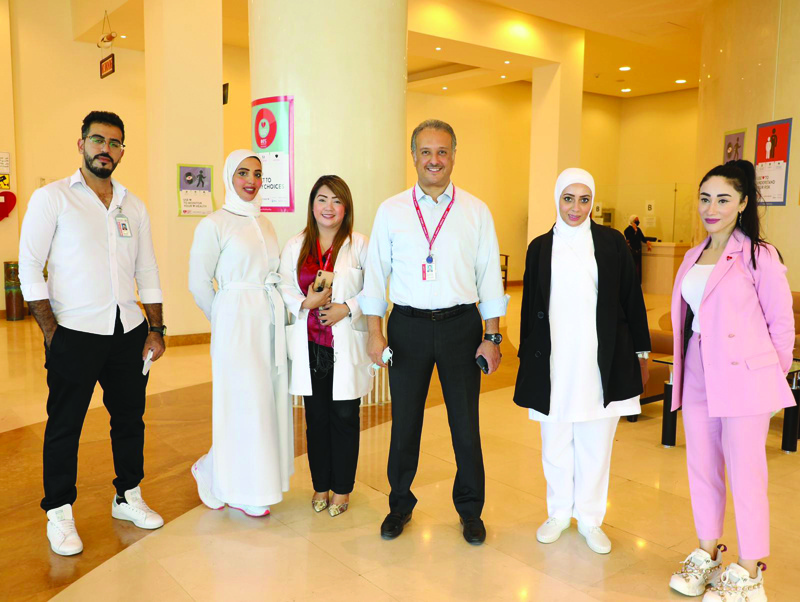 KUWAIT: A group photo taken during an event organized by Kuwait Heart Foundation to mark the World Heart Day.n