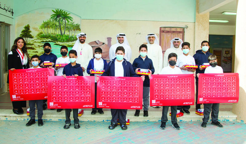 KUWAIT: A group photo featuring the GBK team, students and the school administration staff.n