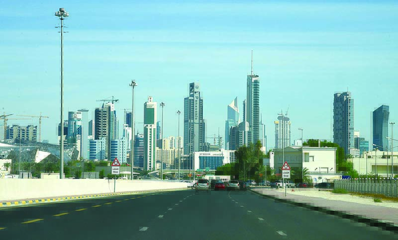 KUWAIT: Vehicles drive towards Kuwait City in this file photo. - Photo by Fouad Al-Shaikhn