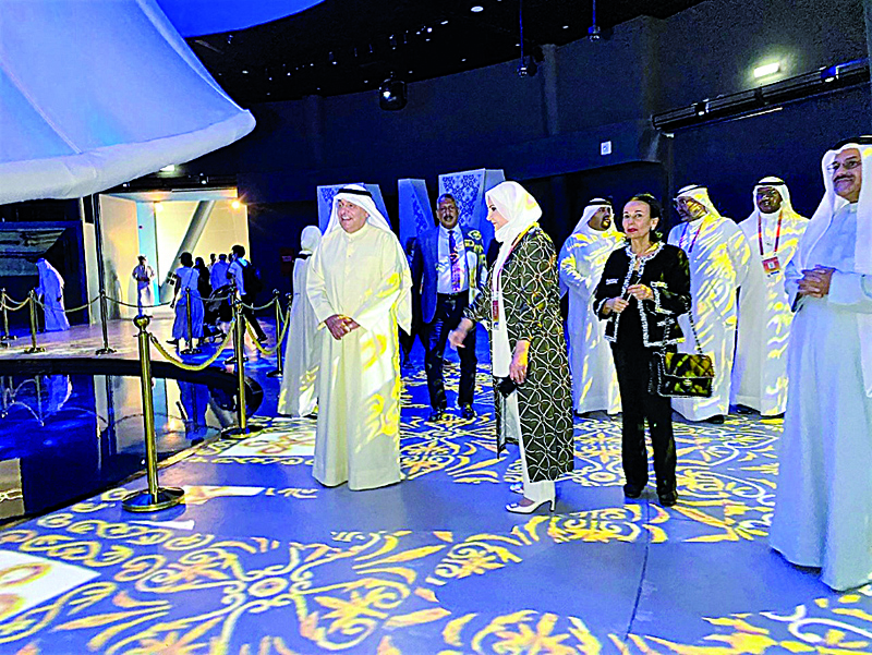 DUBAI: KCCI Chairman Mohammad Al-Saqer is seen during his visit to the Kuwaiti pavilion at Expo 2020 Dubai. – KUNAn