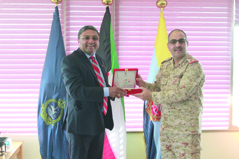 KUWAIT: Ambassador of India to Kuwait Sibi George meets Commander of Kuwait Naval Forces Brigadier General Hazza Mutlaq Al-Alati.n