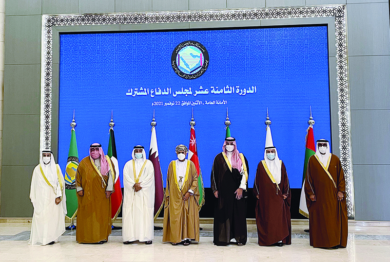 RIYADH: A group photo of GCC Defense Ministers participating in the 18th session of the GCC Joint Defense Council. - KUNA photosn