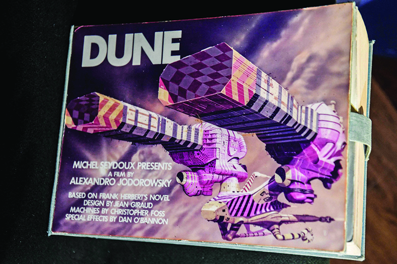 One of the ten Alejandro Jodorowsky’s epic 1970 Dune storyboard copies is displayed to the public three days before an auction. - AFP photosn