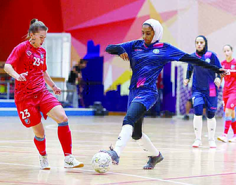 KUWAIT: Kuwait SC and Salwa Al-Sabah Club match in action.n