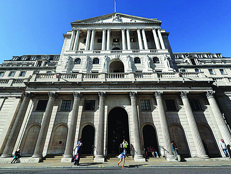 LONDON: The Bank of England will likely hold its interest rates at their current record lows tomorrow as it weighs runaway inflation against the possible economic impact of the Omicron coronavirus variant.n