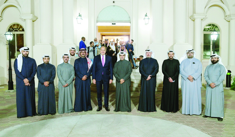 Ooredoo Kuwait team with CEO Abdulaziz Yaqoub Al-Babtain.