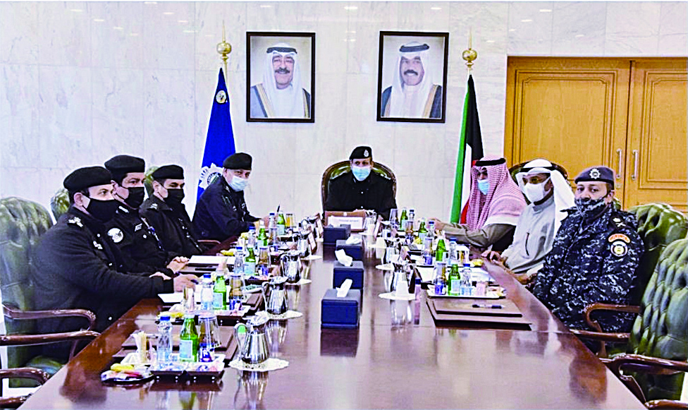 KUWAIT: Interior Ministry Undersecretary Lt Gen Sheikh Faisal Nawaf Al-Ahmad Al-Jaber Al-Sabah chairs the meeting.