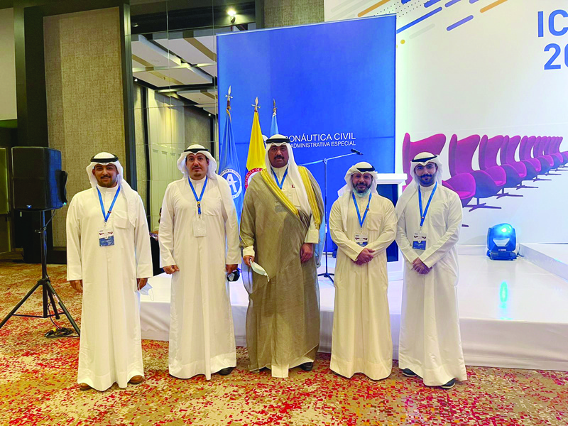 BOGOTA: DGCA Chairman Sheikh Abdullah Al-Ali Al-Sabah and his delegation participating in the annual meeting of the International Commission for Air Navigation (ICAN). - KUNAn