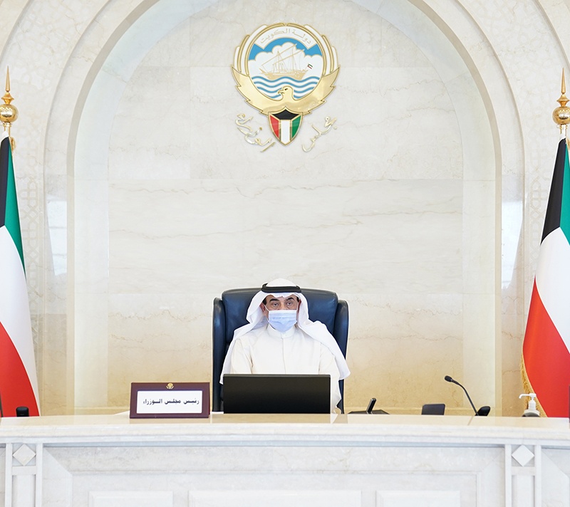 KUWAIT: His Highness the Prime Minister Sheikh Sabah Al-Khaled Al-Sabah chairs a Cabinet meeting. — KUNA