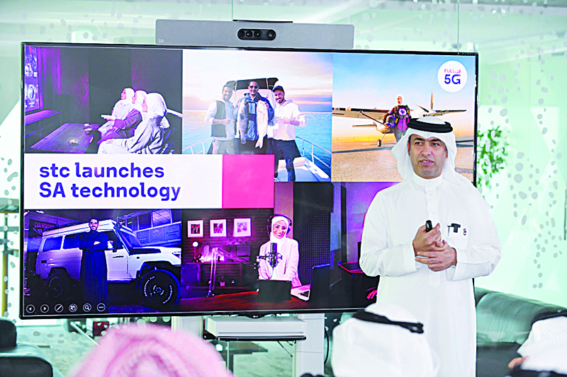 Engineer Maziad Al-Harbi during the launch event in stc's headquartersn