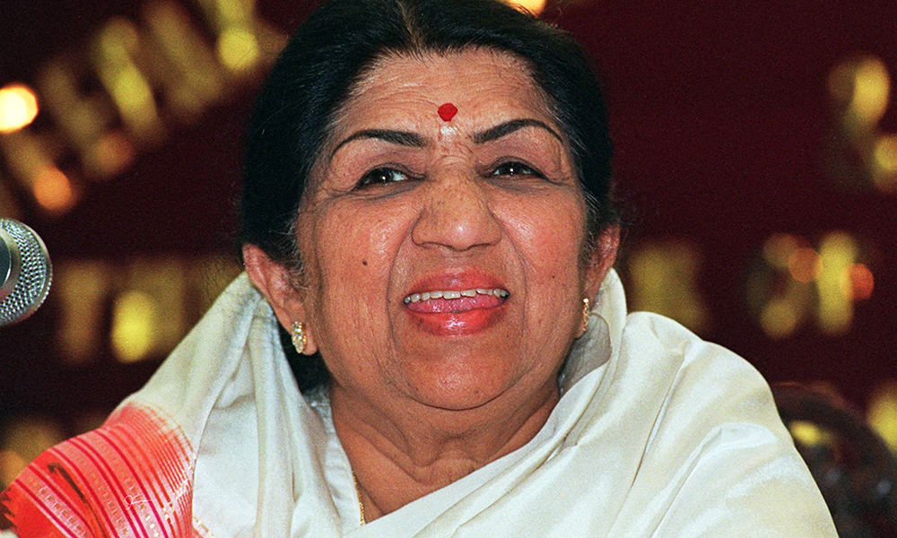 In this file photo taken on April 28, 1999 singer Lata Mangeshkar answers questions at a press conference in Mumbai. — AFP photos