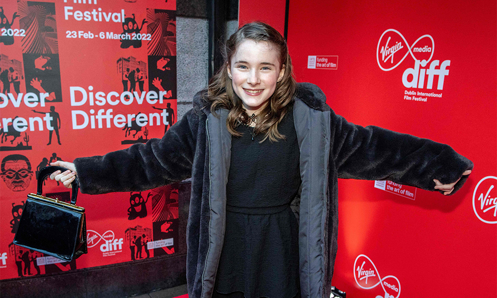 Irish actress Catherine Clinch poses on the red carpet upon her arrival for the opening ceremony of the Dublin International Film Festival, in Dublin. — AFP photos