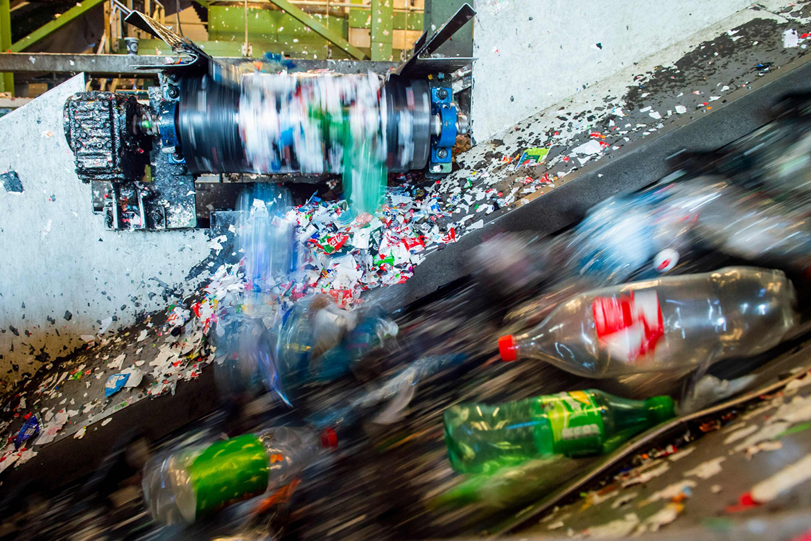 FETSUND, Norway: In this file photo taken on Jan 21, 2020, plastic bottles are treated at a recycling plant of the company Infinitum. – AFP